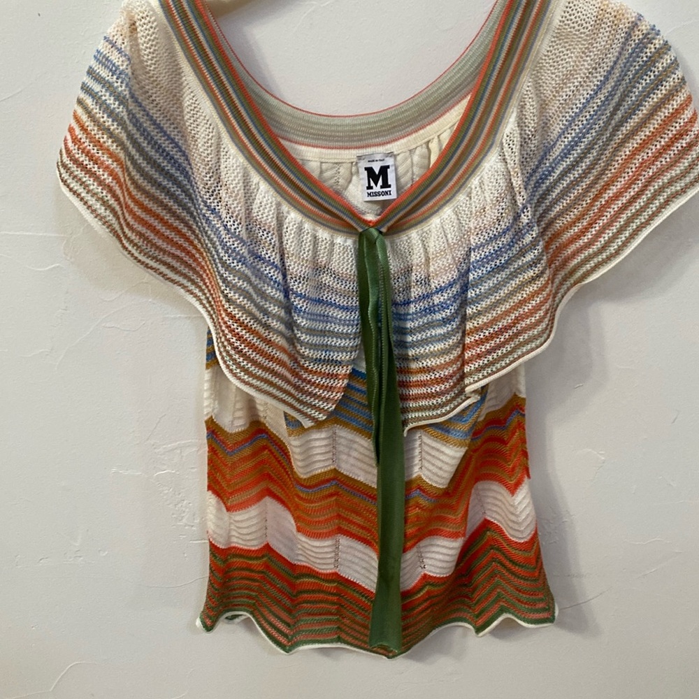 Missoni Chevron Knit Top in Multicolor